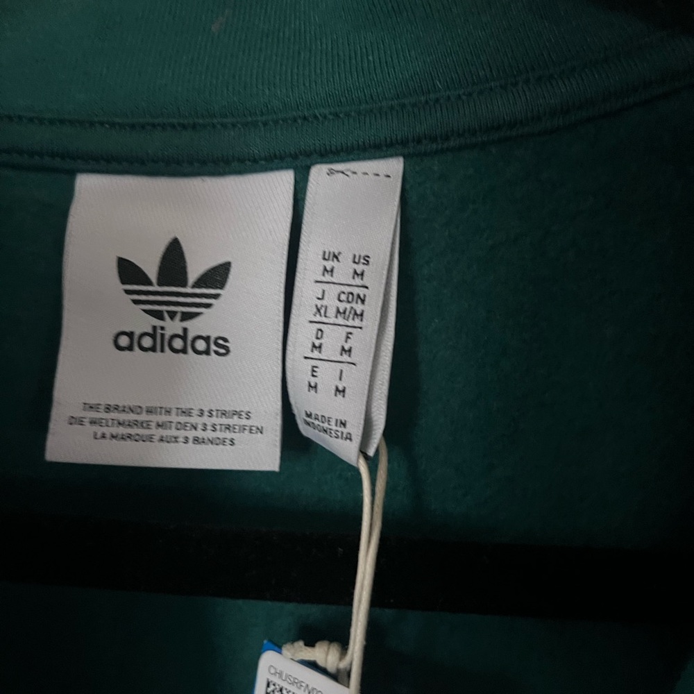 Adidas Original 3/4 Zip Sweatshirt 💚 - Picture 8 of 13
